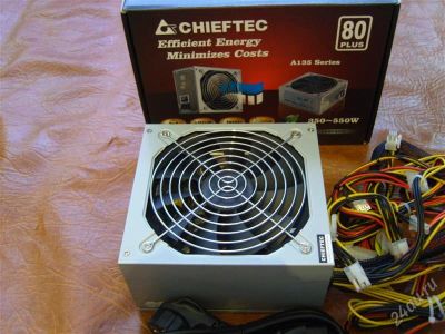 Лот: 2102712. Фото: 1. Блок питания CHIEFTEC APS-500S... Корпуса, блоки питания