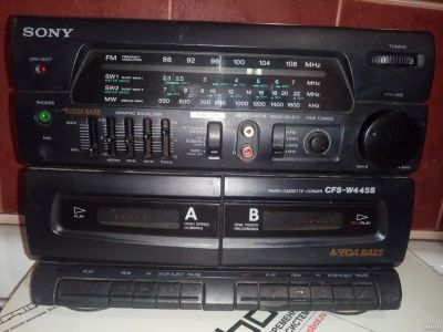 Лот: 18574947. Фото: 1. Музыкальный центр Sony CFS-W445S. Музыкальные центры, магнитолы