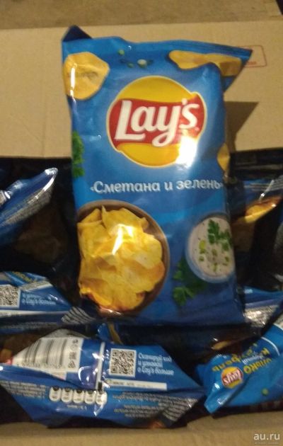 Лот: 18292204. Фото: 1. чипсы Lays сметана зелень лэйс. Другое (продукты)
