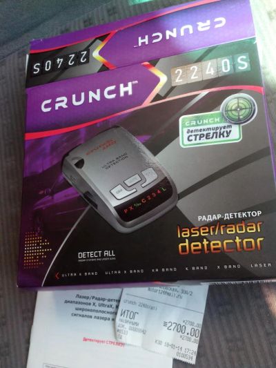 Лот: 3965487. Фото: 1. радар-детектор crunch 2240s. Видеорегистраторы,  радар-детекторы, системы парковки