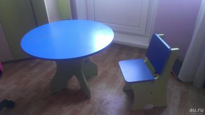 Лот: 8377399. Фото: 1. детский столик (D 70см, h 50см... Столики, стулья, парты