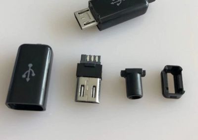 Лот: 6759354. Фото: 1. Разъём micro-USB сборный под пайку... Разъёмы