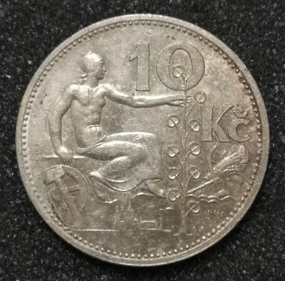 Лот: 23346047. Фото: 1. 10 крон 1931 года. Чехословакия... Европа