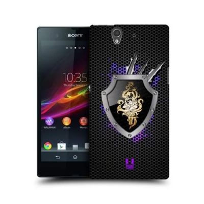 Лот: 5122892. Фото: 1. Чехол Sony Xperia Z C6603 знаки... Чехлы, бамперы