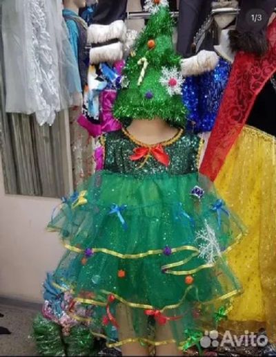 Лот: 19703707. Фото: 1. Новогодний костюм для девочки... Детские карнавальные, праздничные костюмы