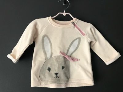 Лот: 9952583. Фото: 1. Детская кофта с зайчиком. Свитера, худи, толстовки