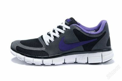Лот: 1186336. Фото: 1. Nike 7.0 Черно-Фиолетовые. Кеды, кроссовки, слипоны