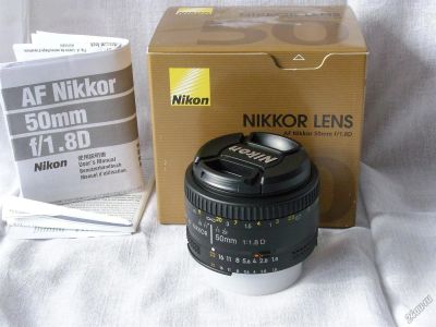 Лот: 5867120. Фото: 1. Af nikkor 50mm f1.8 D. Новый. Объективы