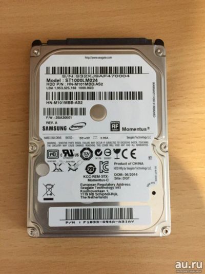 Лот: 10242810. Фото: 1. Жесткий диск HDD 2.5" для ноутбука... Жёсткие диски (HDD)