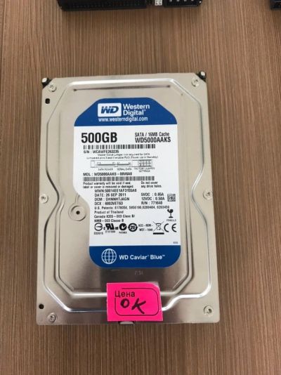 Лот: 14566874. Фото: 1. Жесткий диск WD 500GB. Жёсткие диски (HDD)