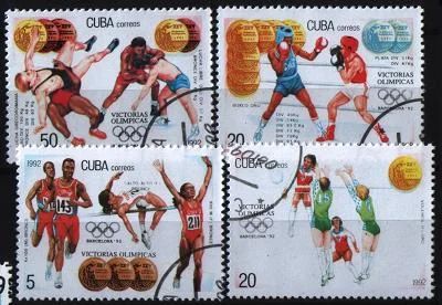 Лот: 6927950. Фото: 1. Куба 1992г спорт 4марки. Марки