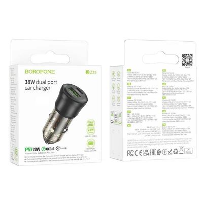 Лот: 22142764. Фото: 1. АЗУ BOROFONE BZ-25 USB-A, USB-C... Зарядные устройства, блоки питания, адаптеры сетевые для смартфонов