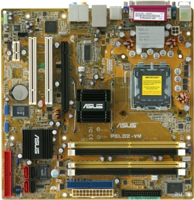 Лот: 8768717. Фото: 1. Материнская плата Asus P5LD2-VM... Материнские платы