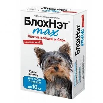 Лот: 16213766. Фото: 1. Капли от блох БлохНэт Max для... Косметика для животных