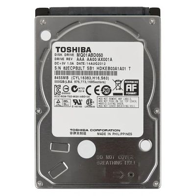 Лот: 9656800. Фото: 1. Toshiba MQ01ABF050 500 Gb Для... Жёсткие диски