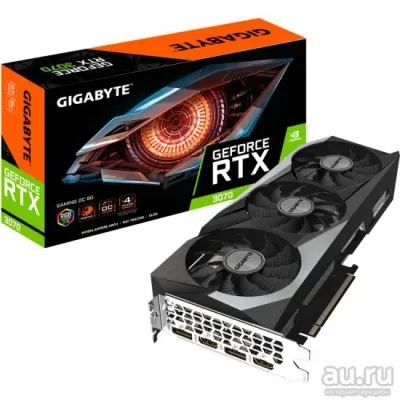 Лот: 25074144. Фото: 1. Видеокарта GeForce RTX 3070 Gigabyte... Видеокарты