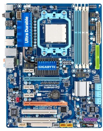 Лот: 7901304. Фото: 1. Материнская плата gigabyte ga-ma790xt-ud4p... Материнские платы