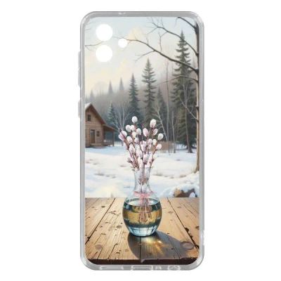 Лот: 25134914. Фото: 1. Чехол Krutoff Clear Case "Верба... Чехлы, бамперы