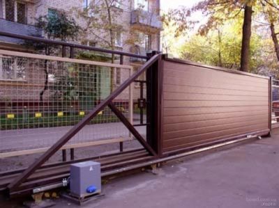 Лот: 5398750. Фото: 1. ворота откатные 4м. Ворота, заборы, шлагбаумы
