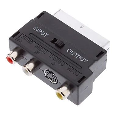 Лот: 3776478. Фото: 1. Переходник SCART - 3RCA (стерео... Шнуры, кабели, разъёмы