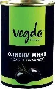 Лот: 10127926. Фото: 1. консервы Vegda. Оливки мини черные... Консервы