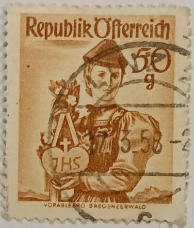 Лот: 25348399. Фото: 1. Марки_Австрии, 50 Австрийских... Марки
