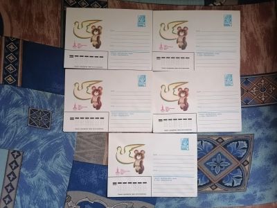 Лот: 25395631. Фото: 1. Конверты СССР 1980 год. Чистые. Открытки, конверты