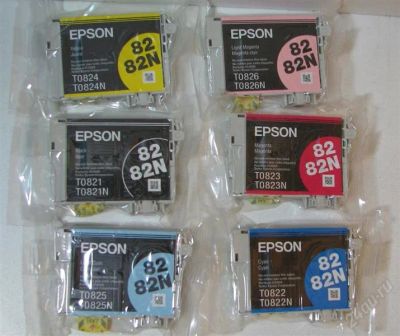 Лот: 890422. Фото: 1. Картриджи оригинальные от Epson... Картриджи, расходные материалы