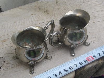 Лот: 16491652. Фото: 1. соусники ,металл,2 шт лотом,из... Предметы интерьера и быта