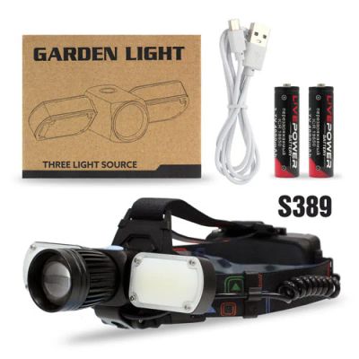 Лот: 24618680. Фото: 1. Фонарь налобный W626 LED+ 2 cob... Фонарики