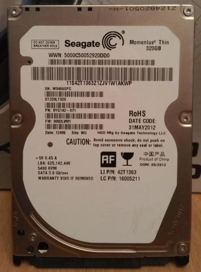 Лот: 7236691. Фото: 1. Жесткий диск 320 Gb SATA-II 300... Жёсткие диски