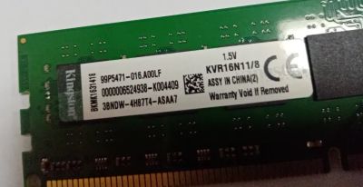 Лот: 12956803. Фото: 1. DDR3 8Gb Kingston KVR16N11/8 PC3... Оперативная память