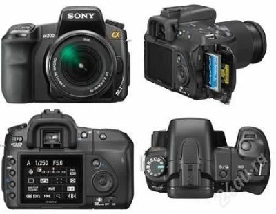 Лот: 1367232. Фото: 1. Sony a200. Цифровые зеркальные