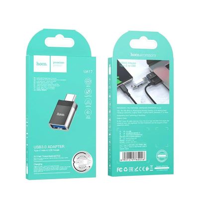 Лот: 25794380. Фото: 1. Переходник OTG HOCO UA17 USB3... Дата-кабели, переходники