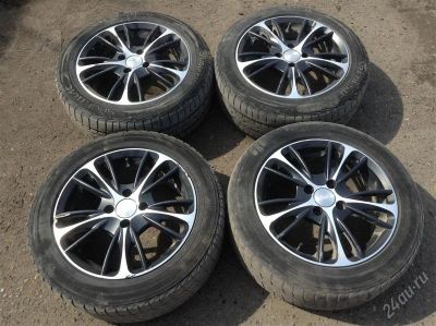 Лот: 2721393. Фото: 1. 195/55 R15 комплект лета на литье. Шины на дисках