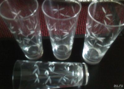 Лот: 9852450. Фото: 1. Винтажные стаканы (вазы) хрустальные... Предметы интерьера и быта