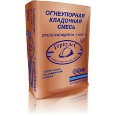 Лот: 6996318. Фото: 1. Кладочная смесь огнеупорная Геркулес... Смеси, шпатлевки, цемент