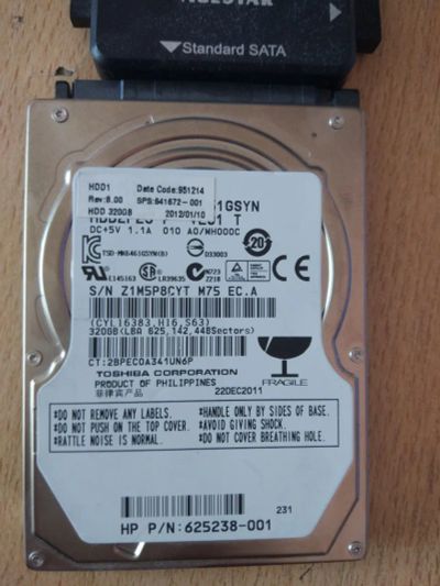 Лот: 20616663. Фото: 1. Жесткий диск 320Gb для ноутбука... Жёсткие диски (HDD)