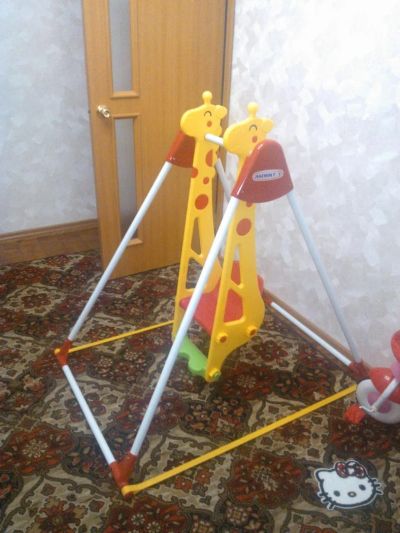 Лот: 7447057. Фото: 1. Продам Качели ЖИРАФ для одного... Ходунки, прыгунки, качели