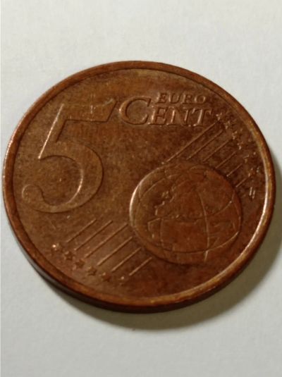 Лот: 8990507. Фото: 1. 5 евроцентов 2001 года. Франция... Европа