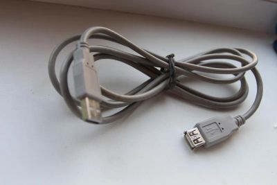 Лот: 7074038. Фото: 1. Кабель удлинительный USB 2 м. Шлейфы, кабели, переходники