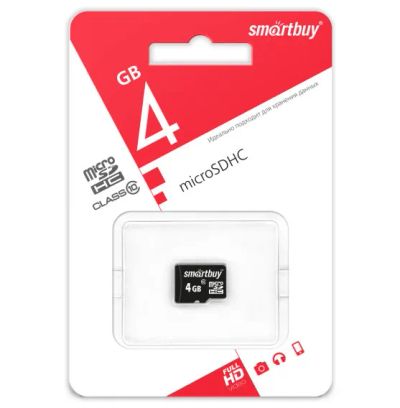 Лот: 14291772. Фото: 1. Карта памяти microSDHC SmartBuy... Карты памяти