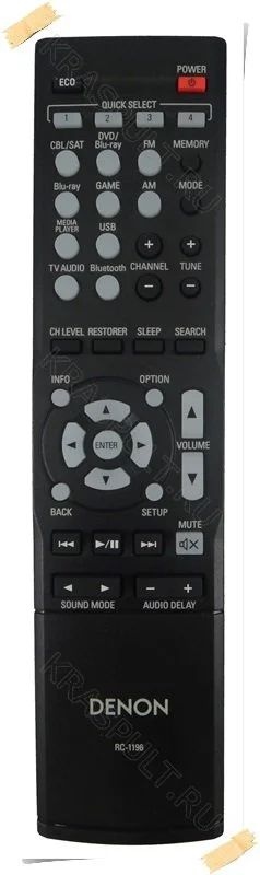 Лот: 15906292. Фото: 1. Пульт DENON RC-1196, AVR-X520BT. Пульты ДУ