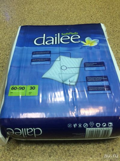 Лот: 10531557. Фото: 1. Пелёнки одноразовые Dailee 60x90... Реабилитация, уход за больными