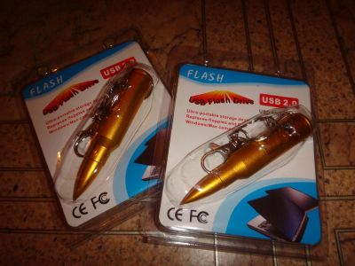 Лот: 3698504. Фото: 1. Флэшка "пуля" USB 2.0 8gb (подарочная... USB-флеш карты