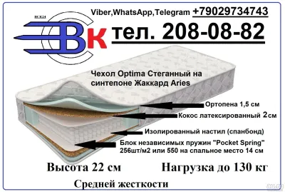 Лот: 19940031. Фото: 1. Матрас Consul Optima Super Wind... Матрасы