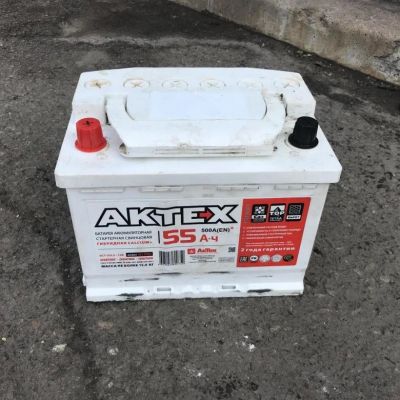 Лот: 15613976. Фото: 1. Аккумулятор Aktex 55Ah прямая... Аккумуляторы