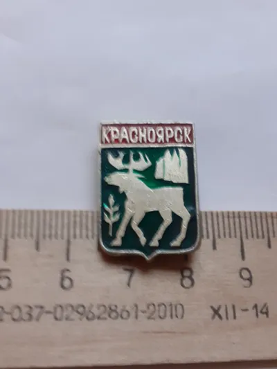 Лот: 23540671. Фото: 1. ( №12162) значки Красноярск,фон... Сувенирные