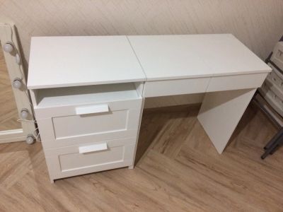 Лот: 9105918. Фото: 1. Туалетный столик+комод с 2 ящиками... Туалетные столики