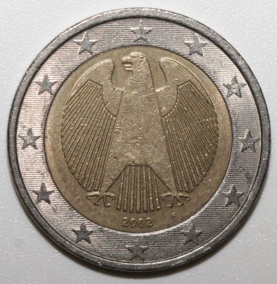 Лот: 5892584. Фото: 1. 2 евро 2002 год. Германия F. Европа